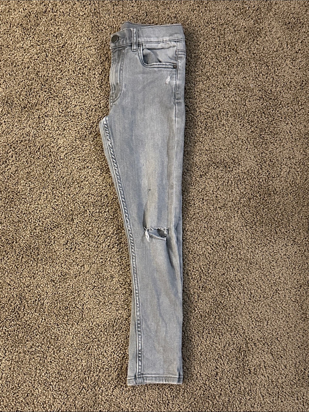 Zara Light Blue Distressed Kids Jeans - Picture 4 of 8
